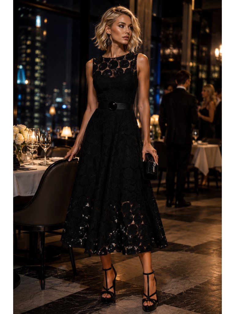 Akris Punto Lace Dmidi Dress Size 38 Fr, M Us New